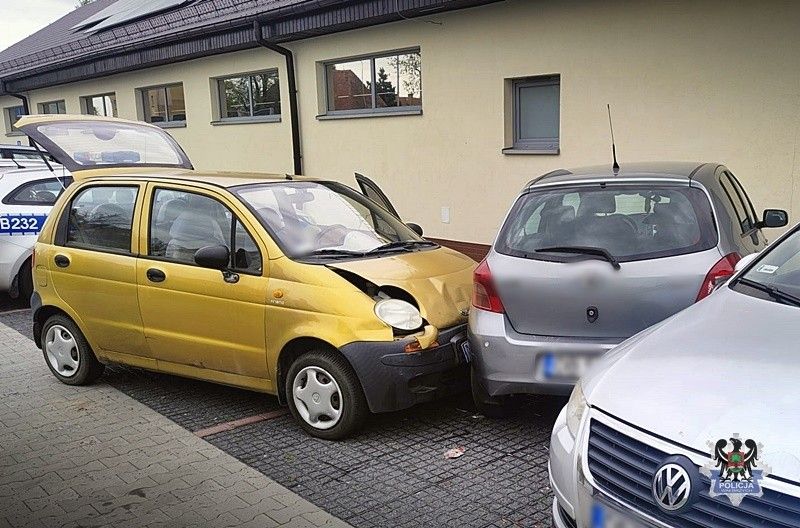 Matiz collision in Wałbrzych