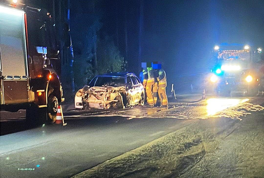pożar auto osieczów