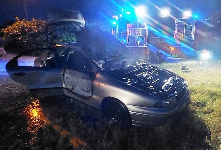 pożar auto nowogrodziec