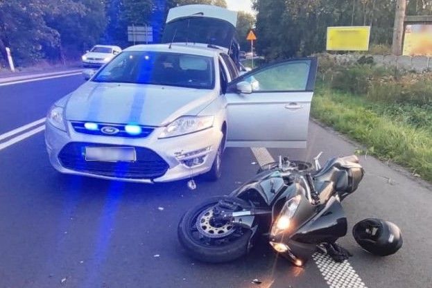 radiowóz motocykl