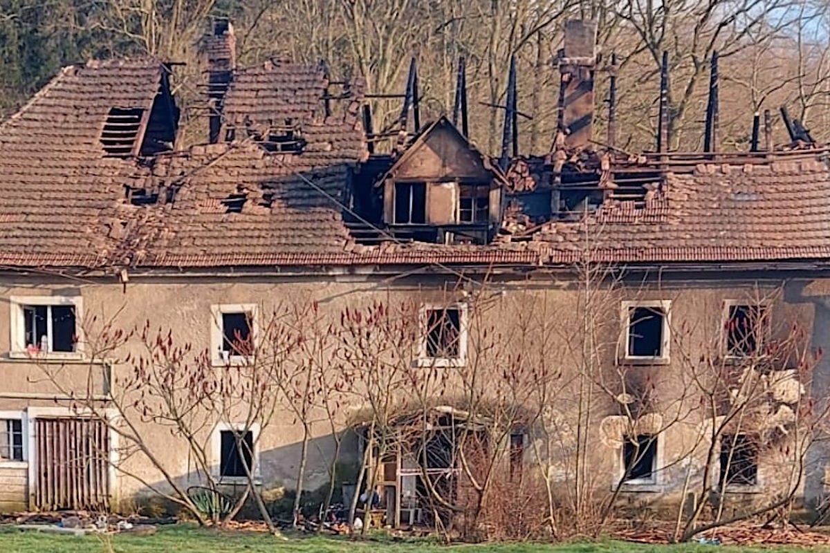 dom pożar pomoc lwówek śląski