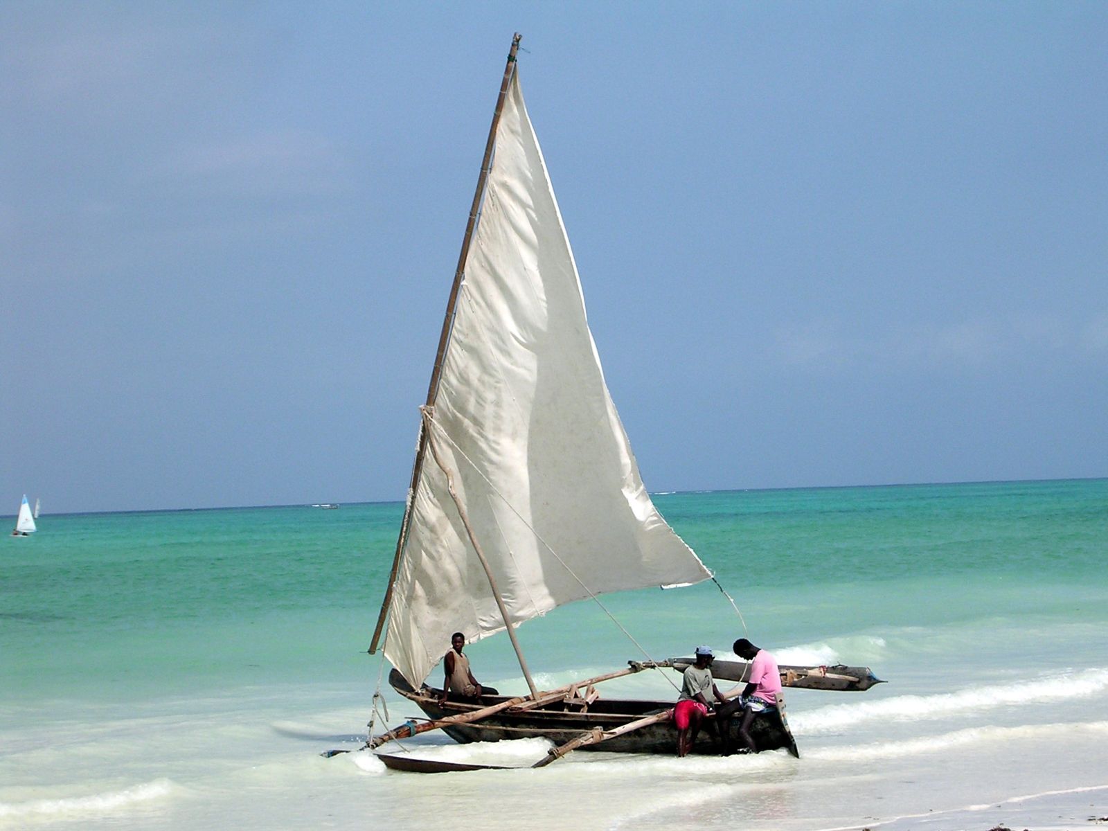 zanzibar łodka ocean