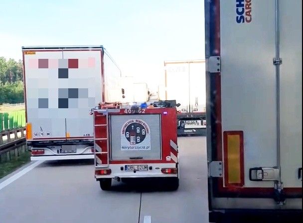 czerna straż pożanra wypadek a4