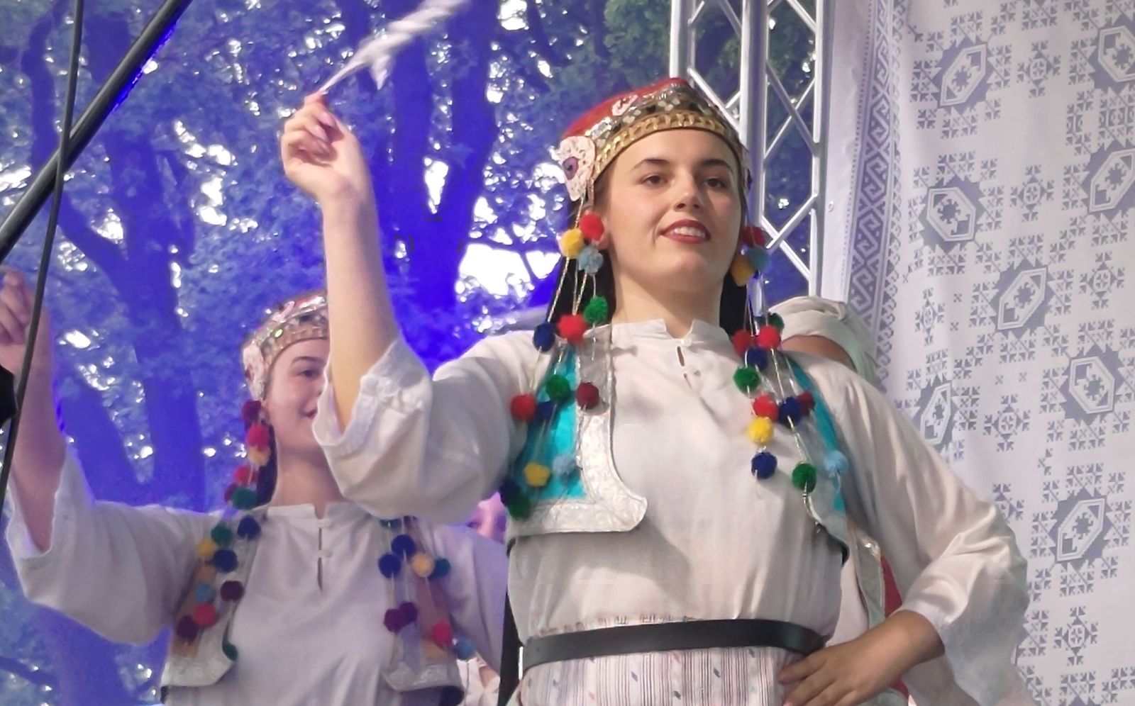 Kobieta taniec scena
