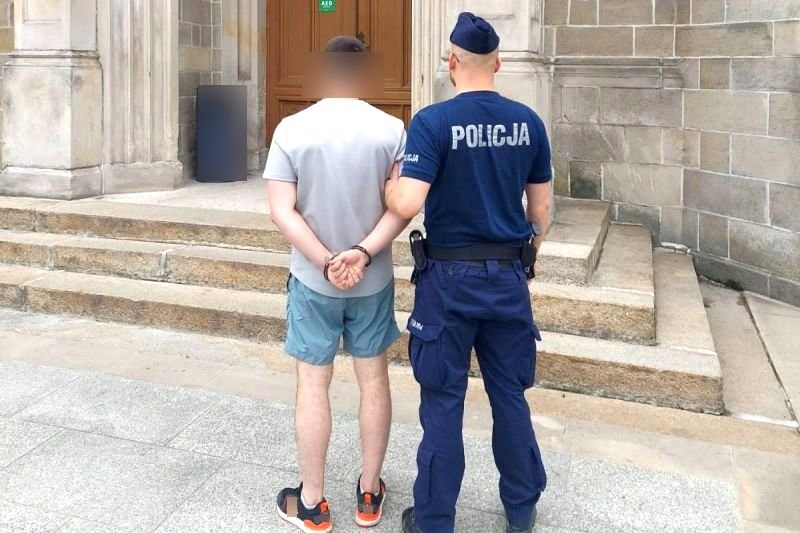 skazany policjant