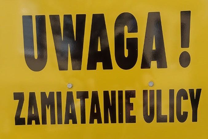baner ulica zamiatanie