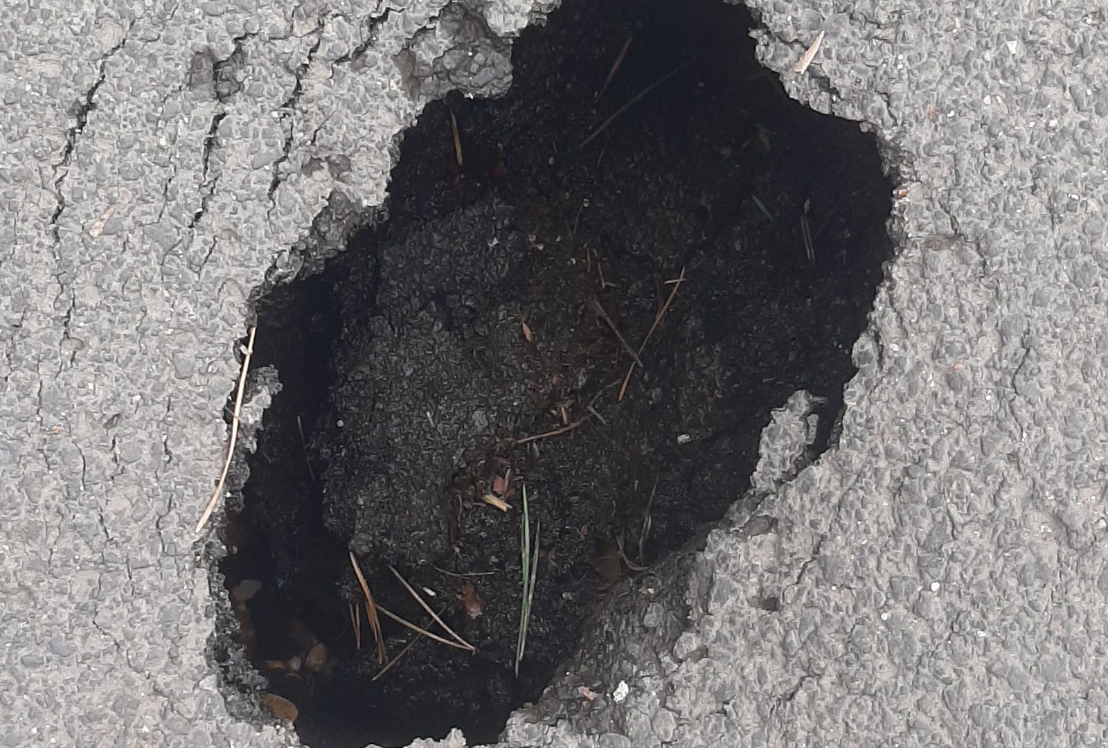 dziura droga orzeszkowej