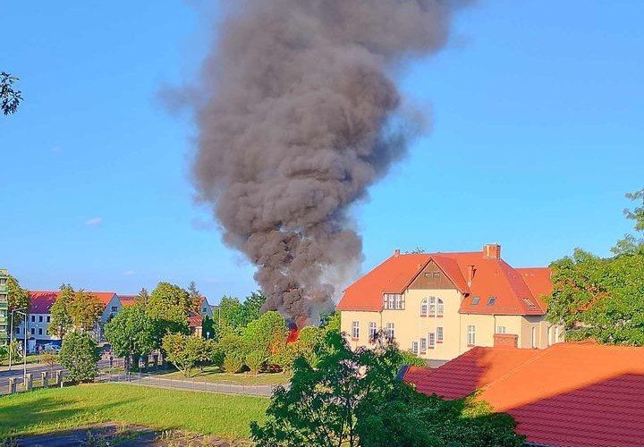 dym pożar tysiąclecia altanka