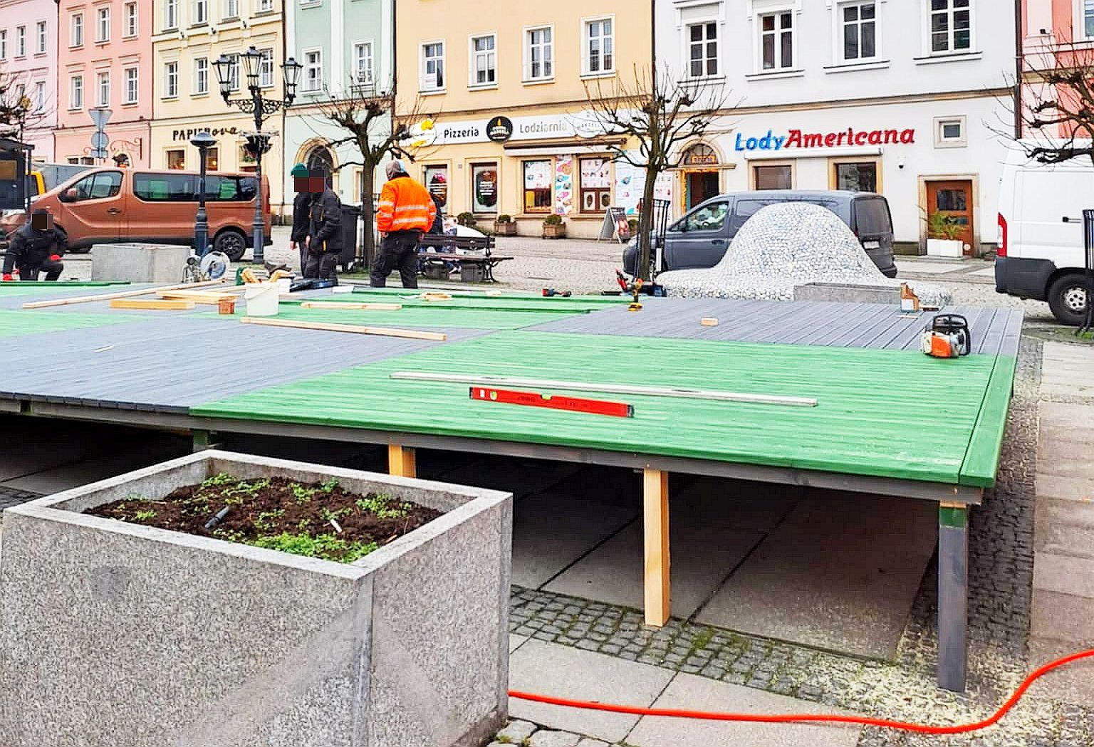 osłona fontanna rynek