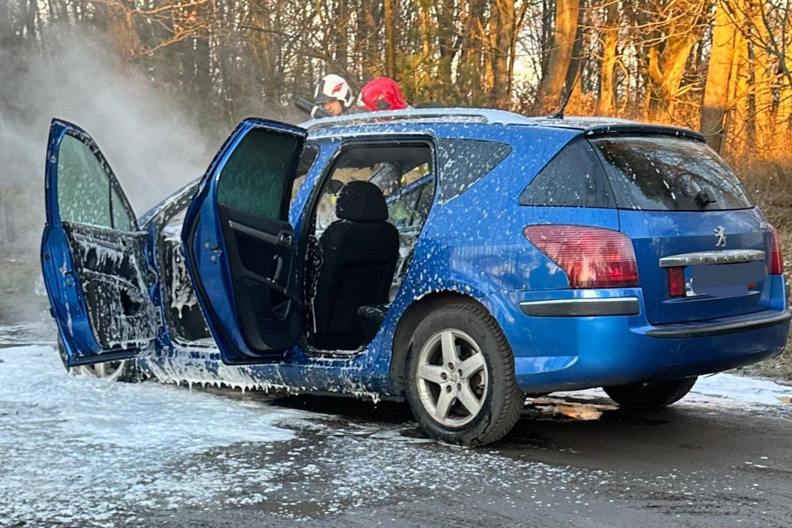 pożar auto
