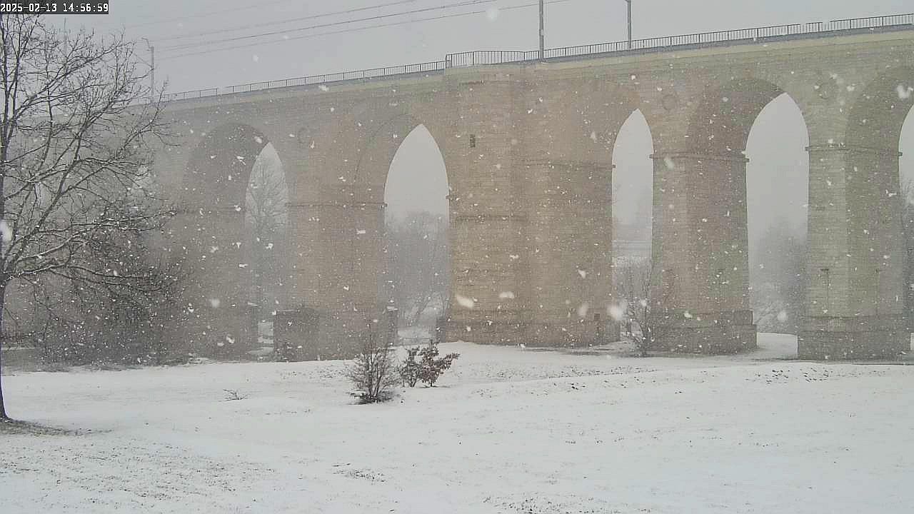 śnieg bolesławiec wiadukt