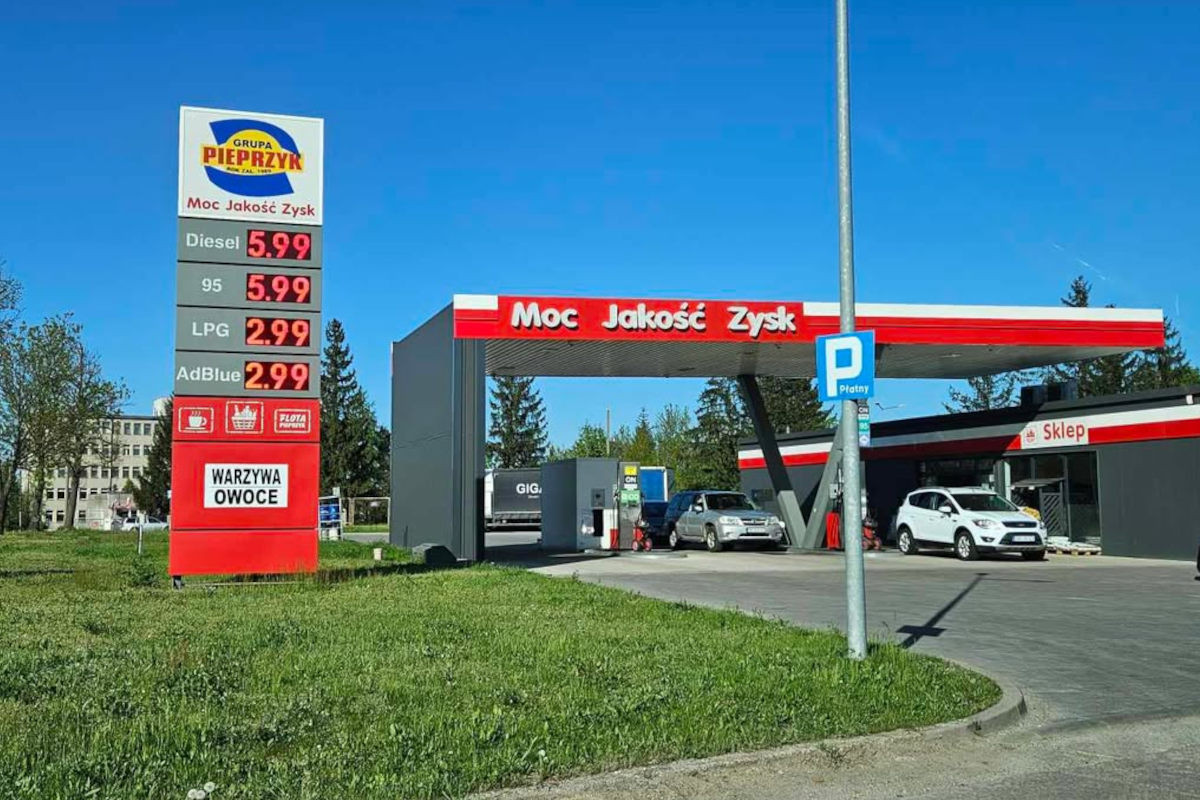 czytelnik stacja paliw cena