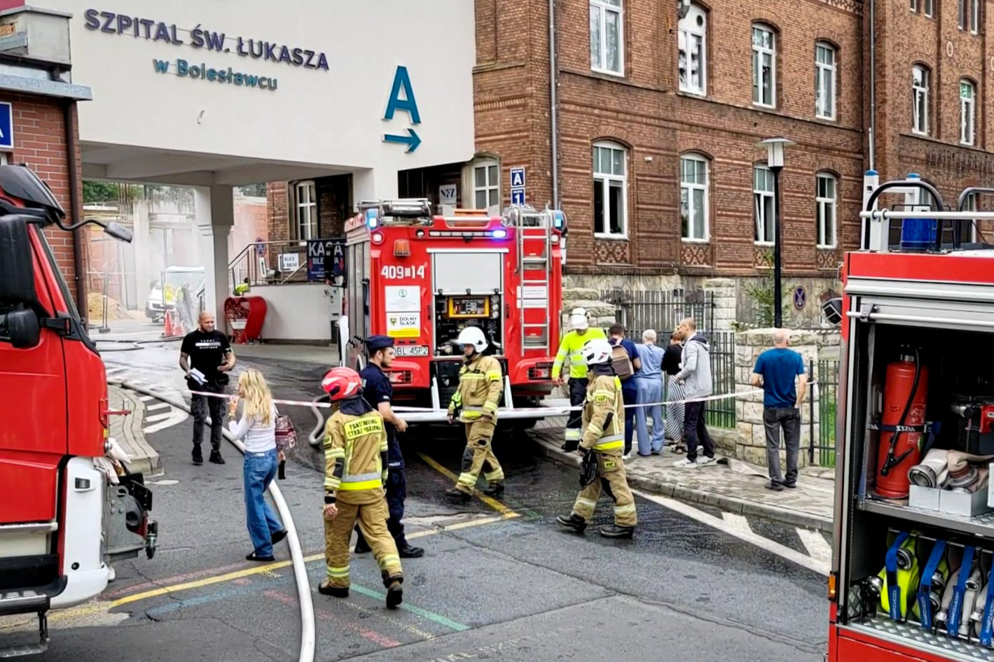 strażak szpital