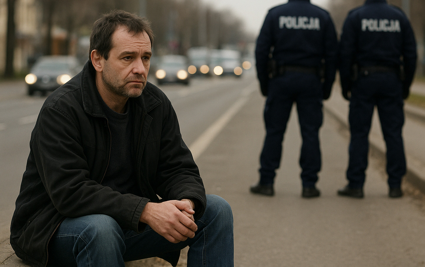 mężczyzna policjant