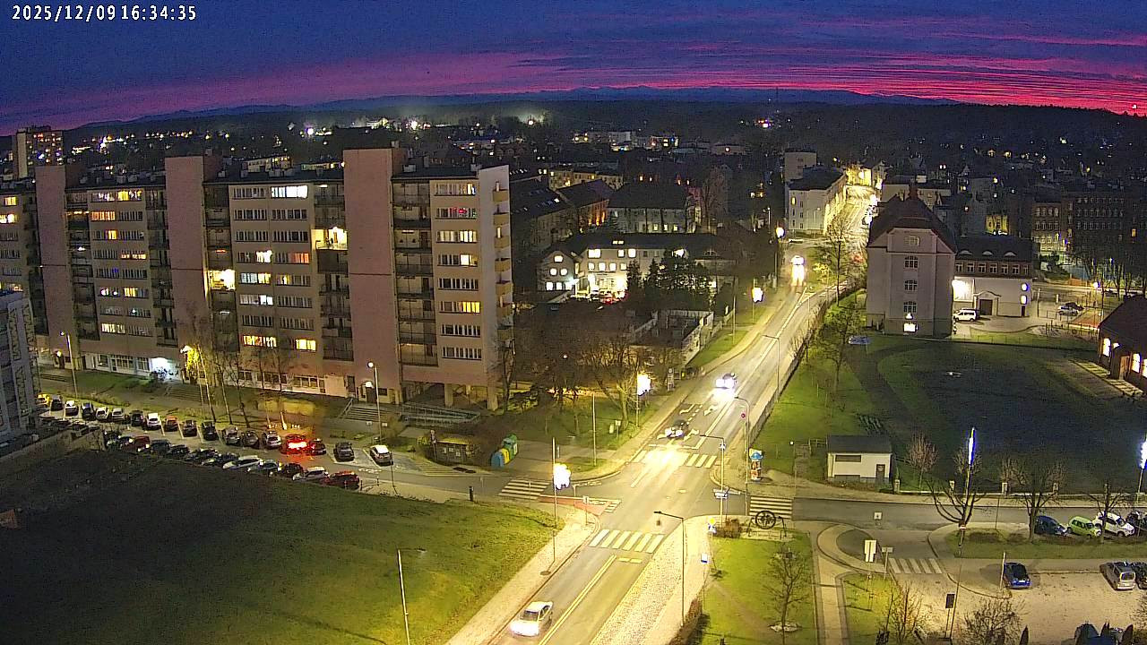 niebo kolory zachód słońca grudzień