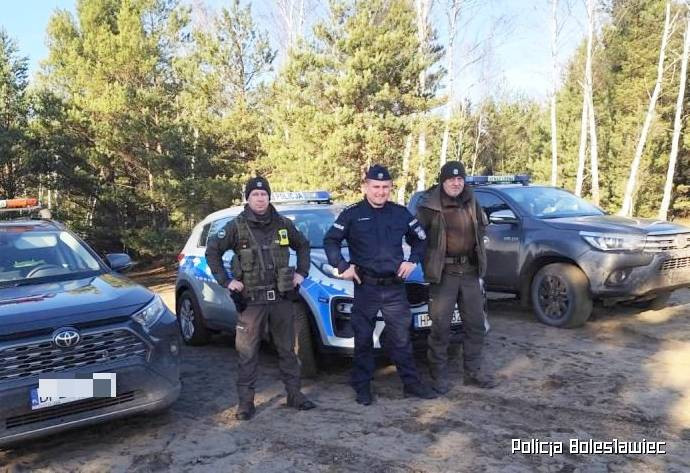 leśnik policjant