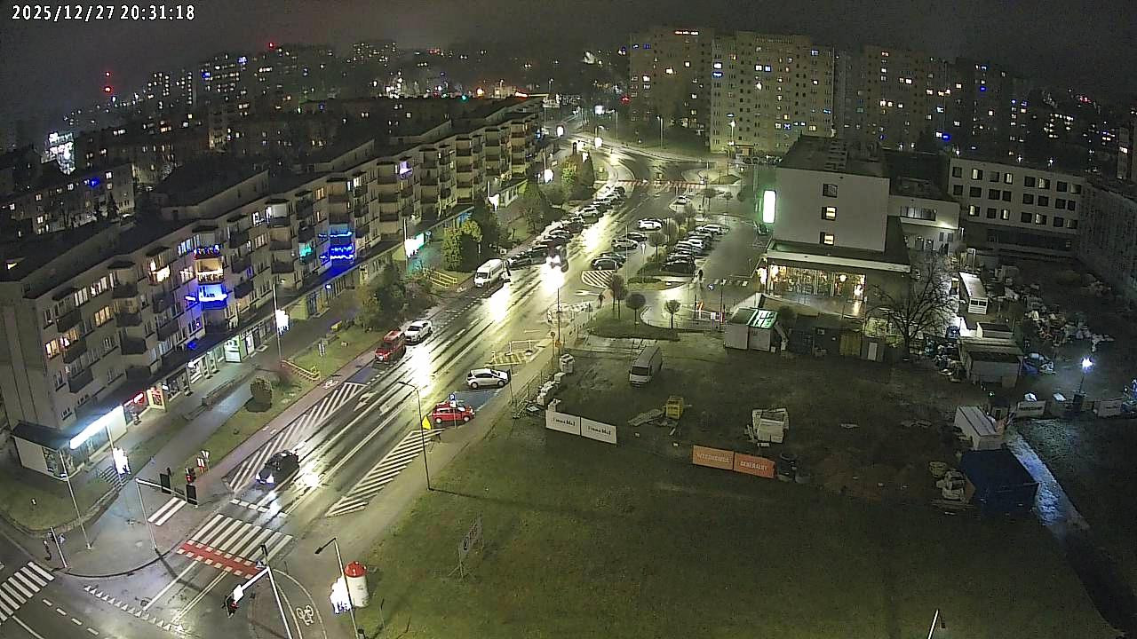 noc asnyka plac popiełuszki kamera