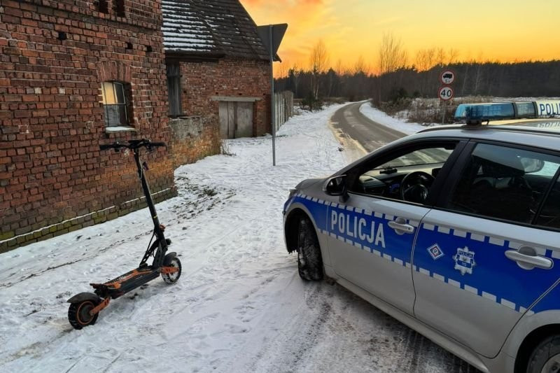 radiowóz hulajnoga