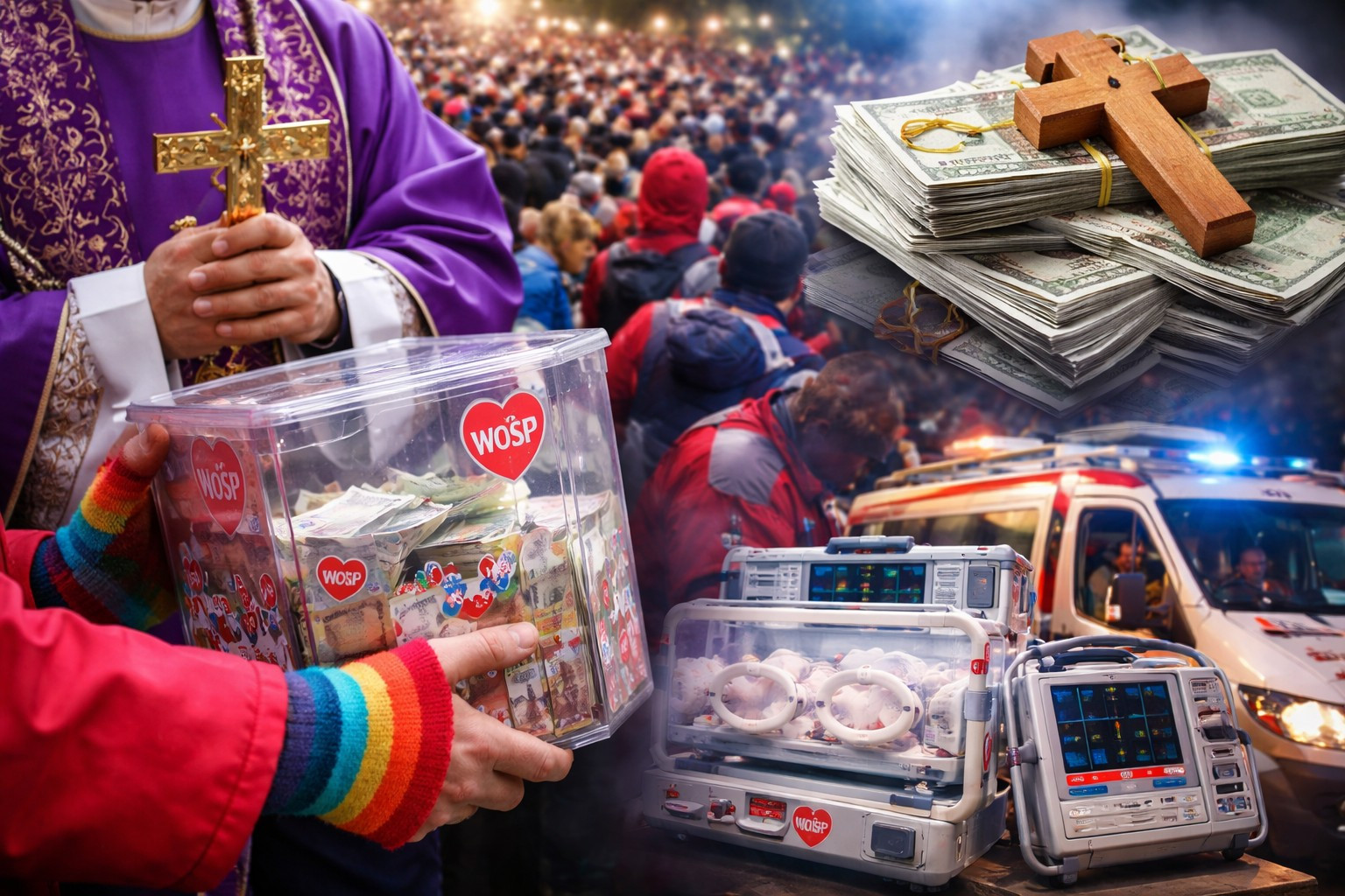 wośp pieniądze