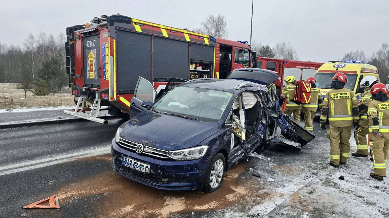 zderzenie kolizja wypadek kozłów