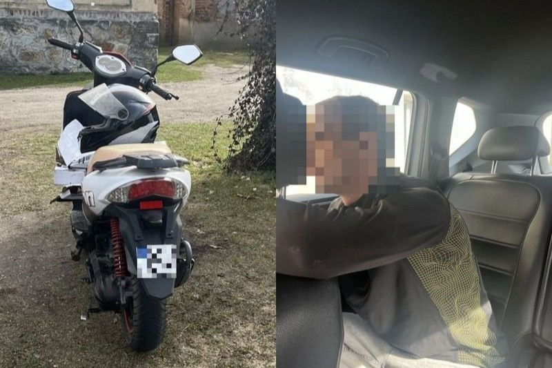 motorower zatrzymany
