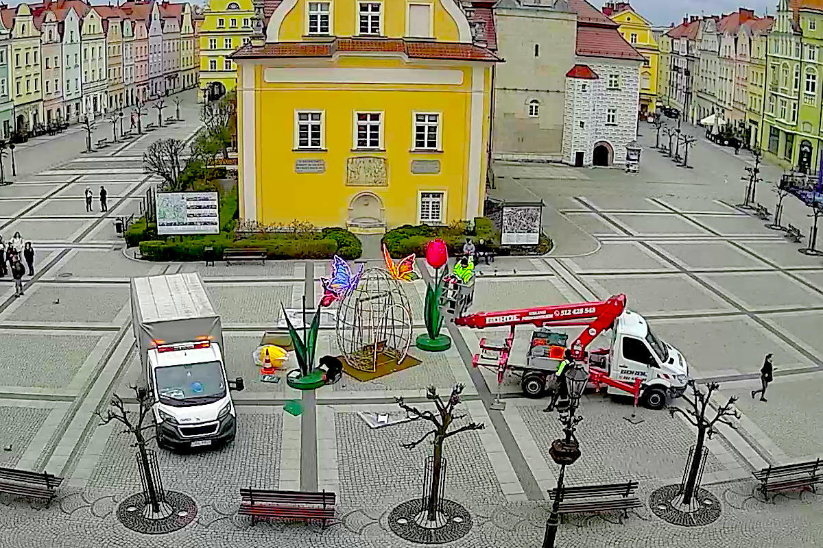 dekoracja wielkanoc rynek