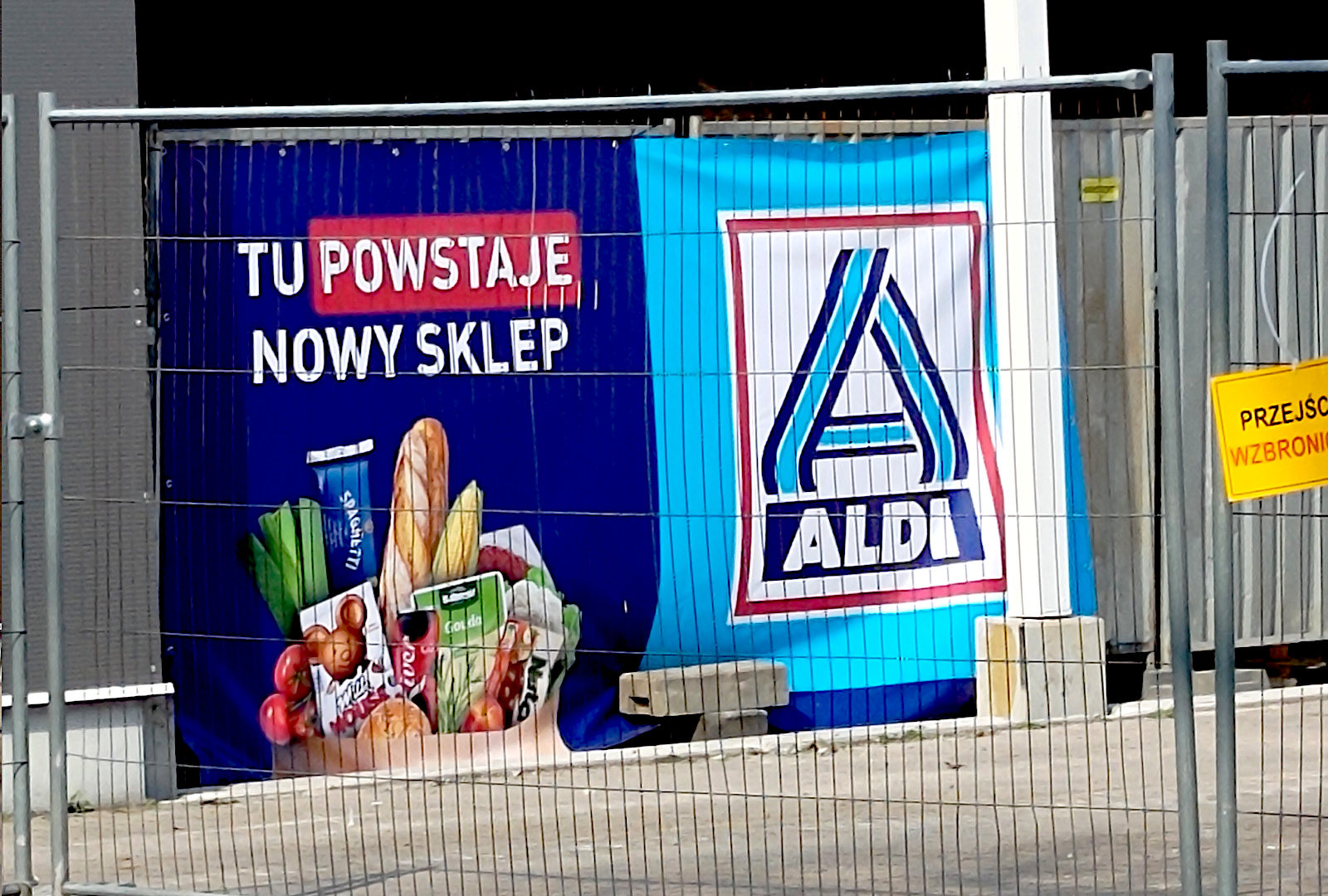 baner aldi testo