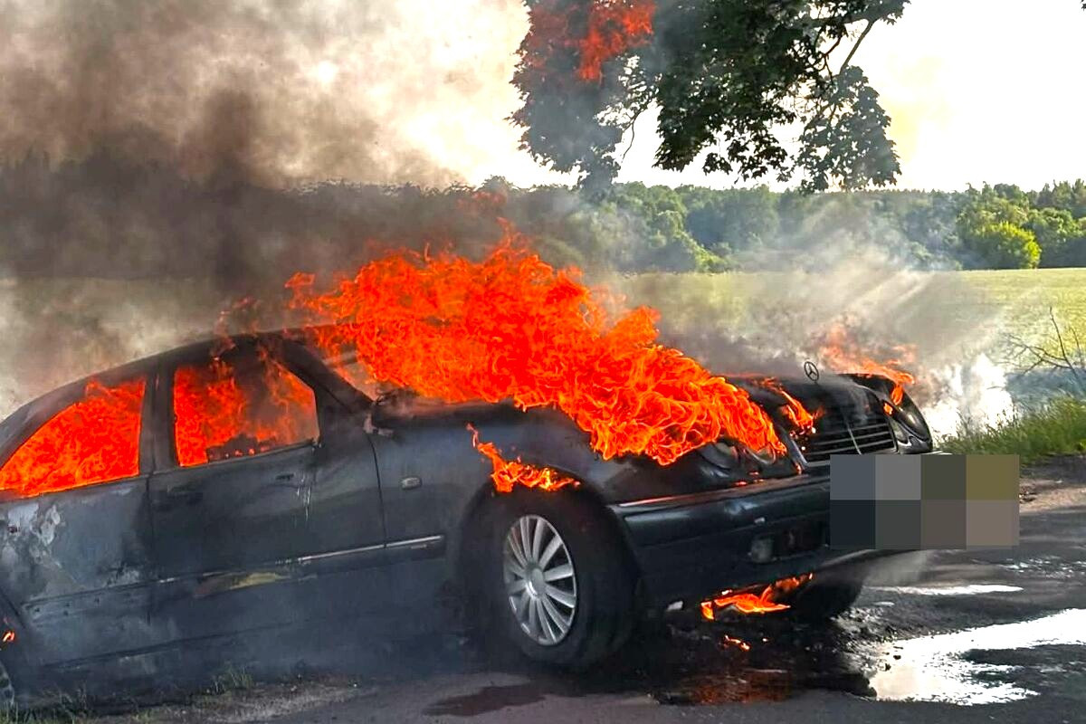 car fire