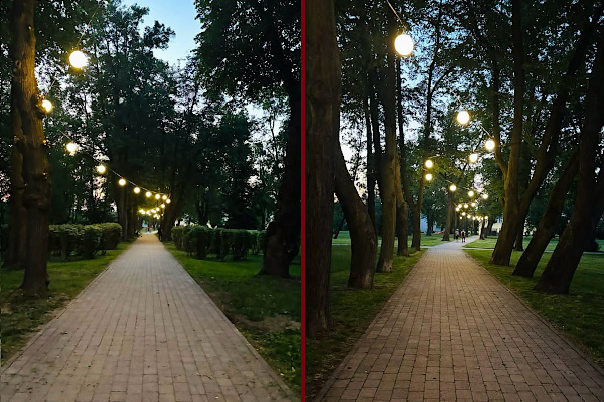 park obrońców helu oświetlenie