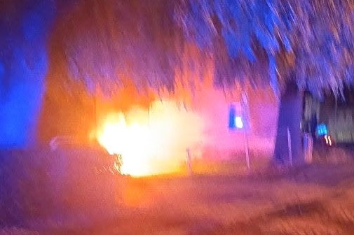 car fire