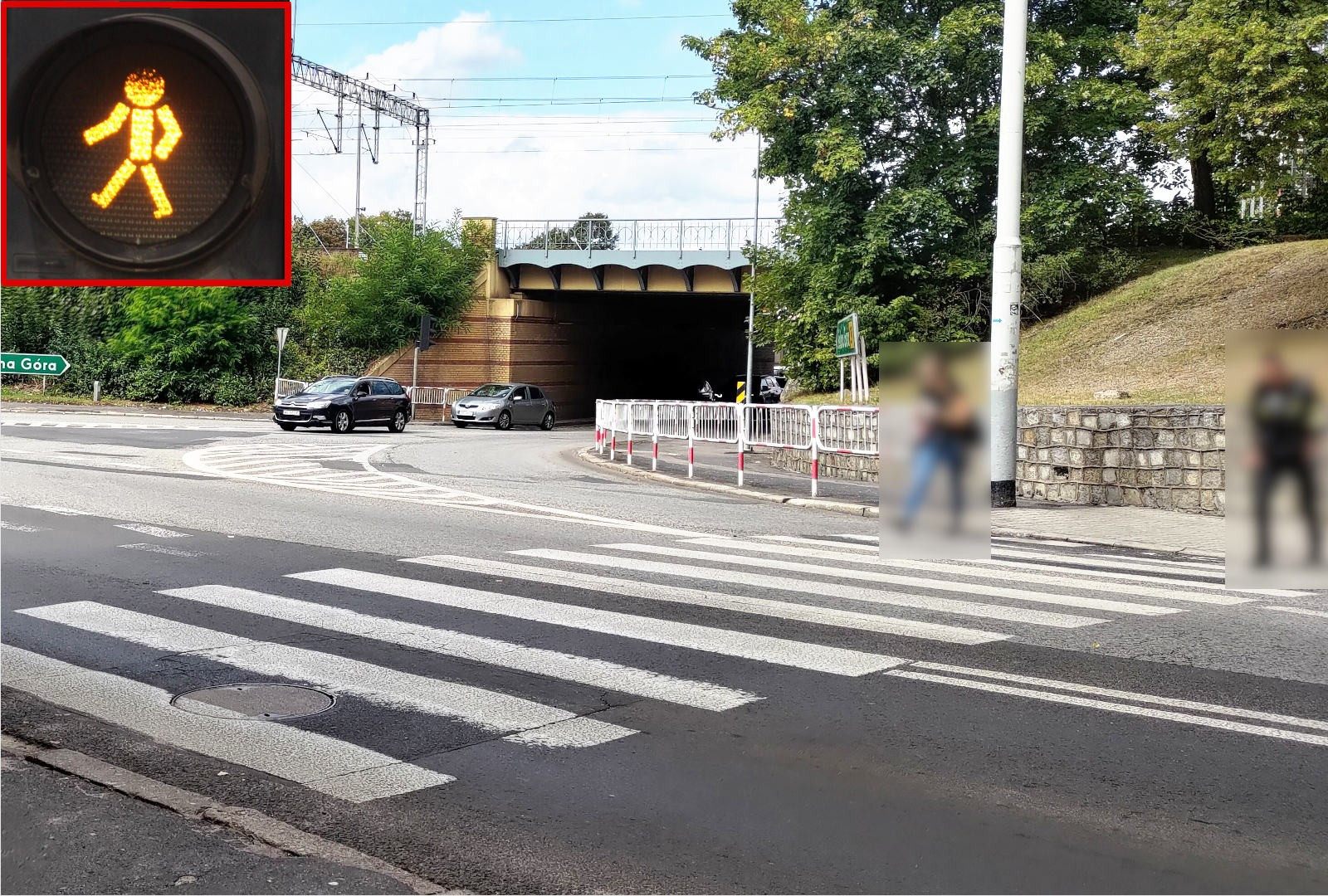 przejście tamka piesi