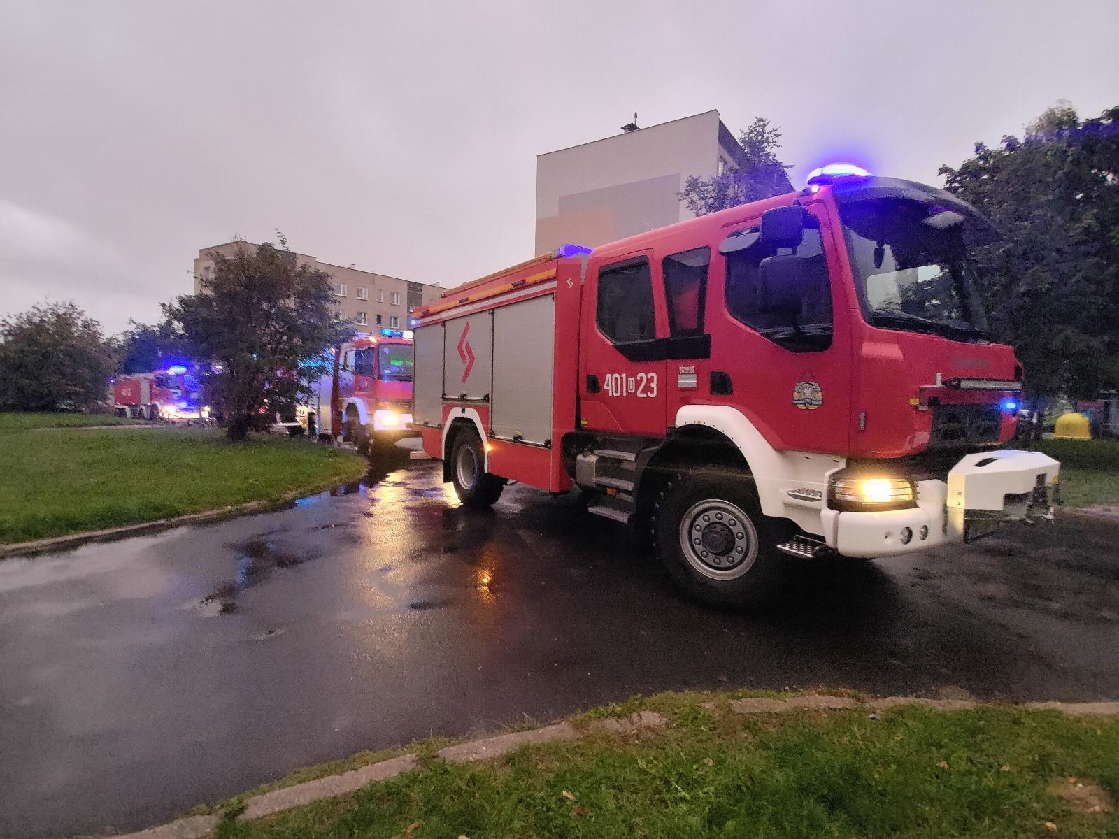 fire service on Starzyńskiego Street
