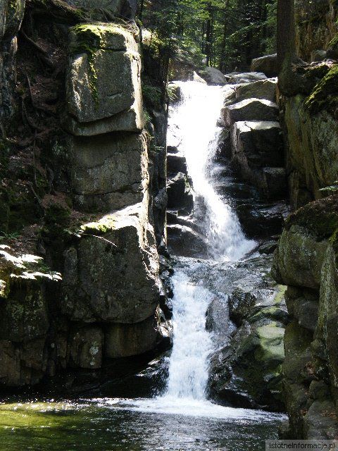 Wodospad podgórny w Przesiece