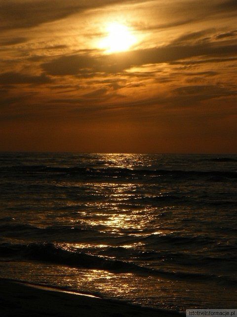 C. D zachodzik nad morzem