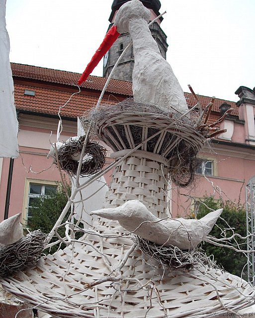 Gniazdo przed ratuszem