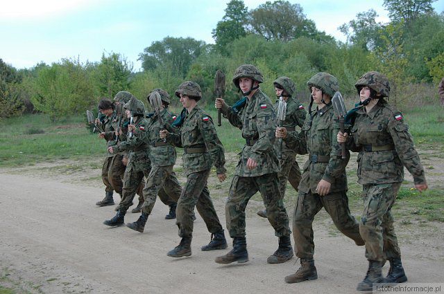 Szkolenie klasy licealnej z Rakowic o wojskowym profilu nauczani