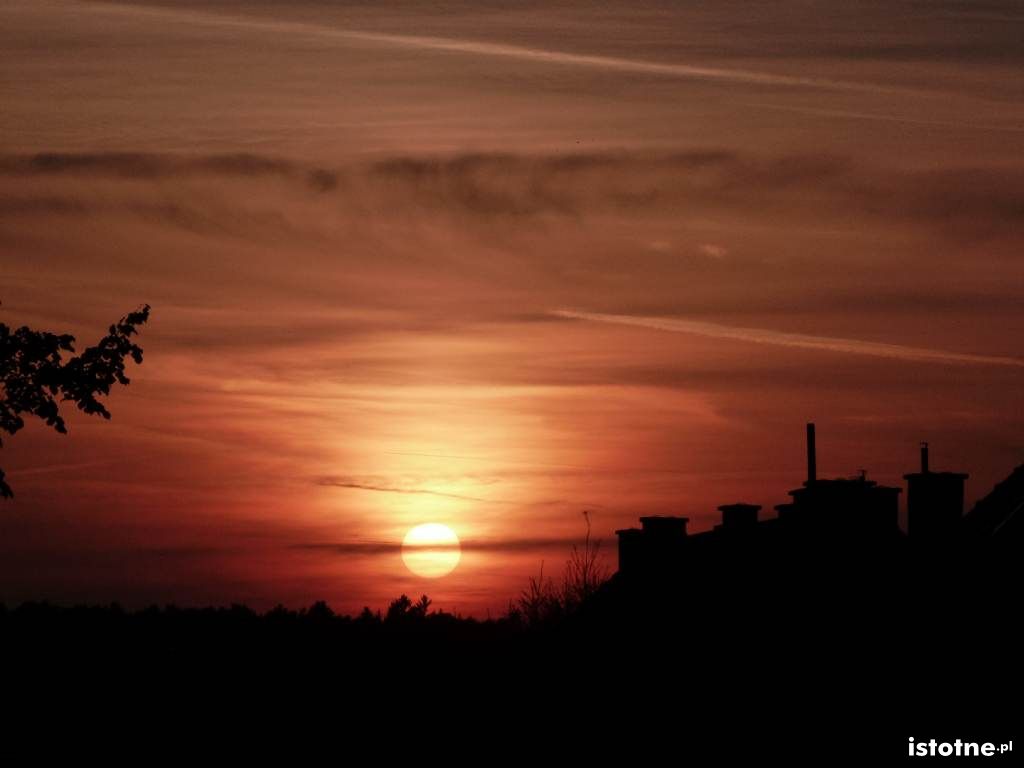 zachód słońca