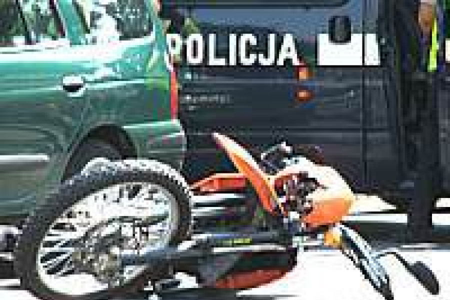 motocykl wypadek