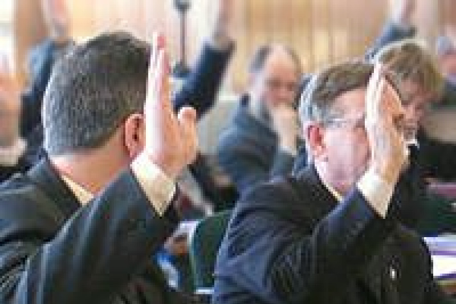 radny głosować ręka