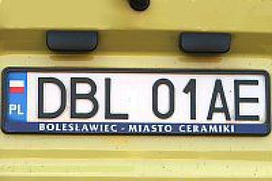 tablica rejestracyjna ramka promocja