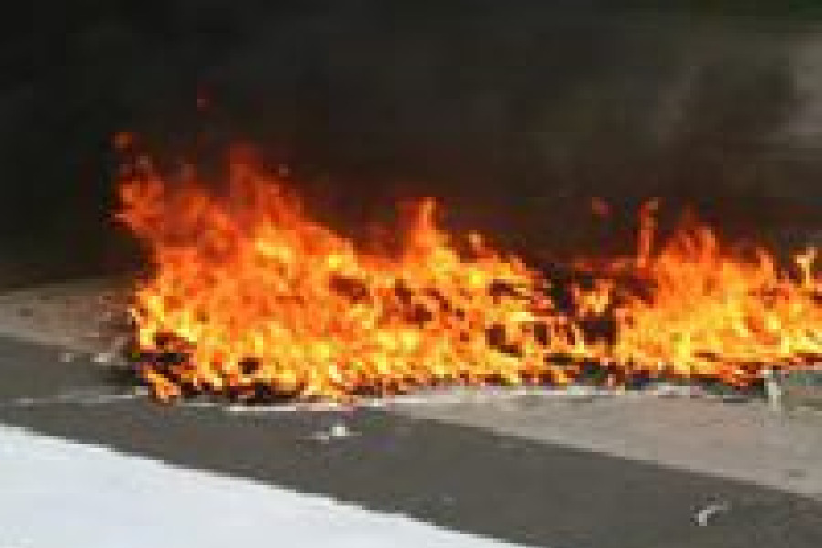 ogień farba przejście