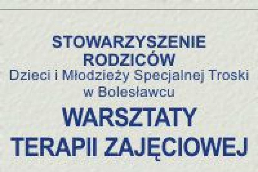 tabliczka warsztaty terapii zajęciowej