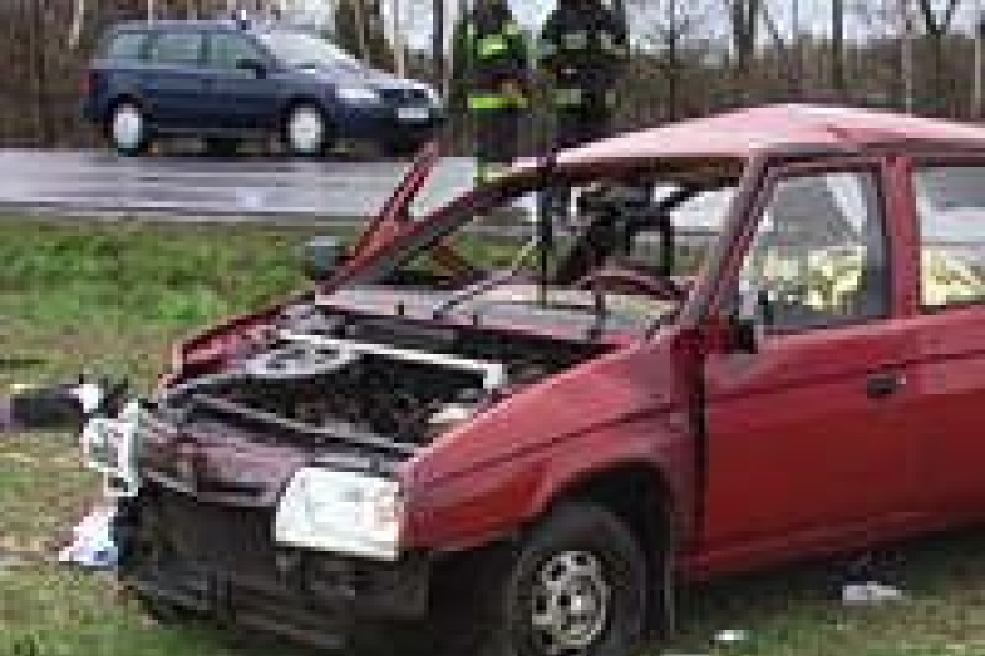 wypadek skoda czerna