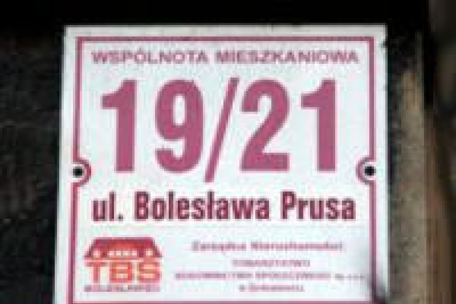 tabliczka klatka schodowa