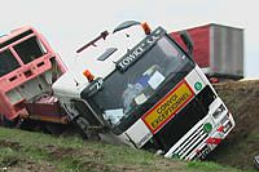 kolizja ciężarówka tir