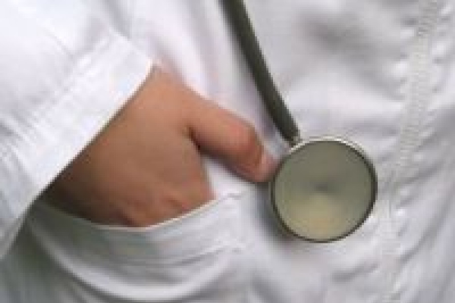 ręka lekarz stetoskop