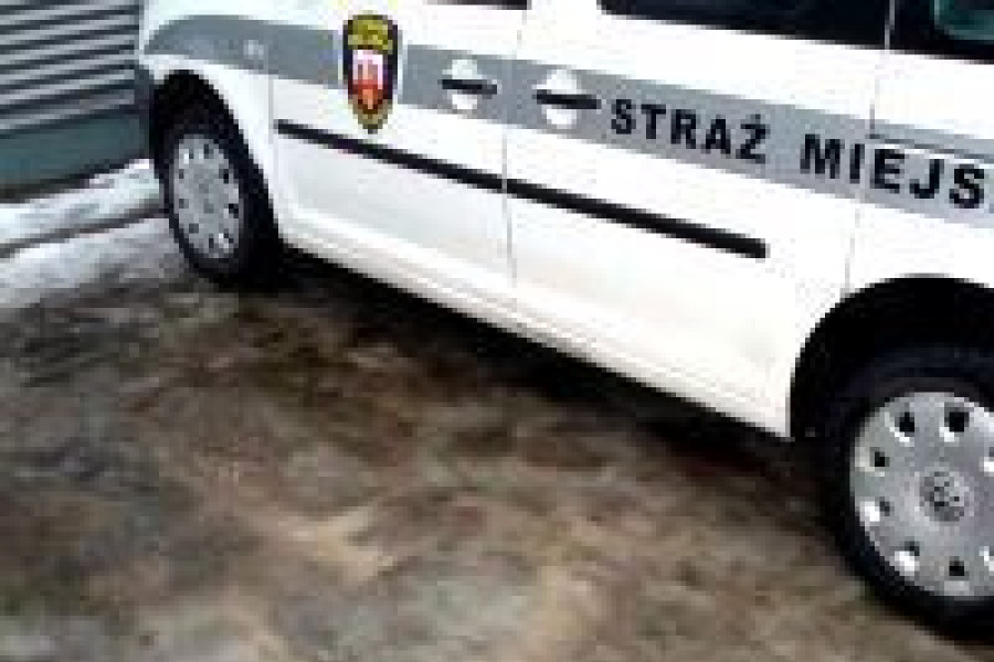 samochód straż miejska niepełnosprawny