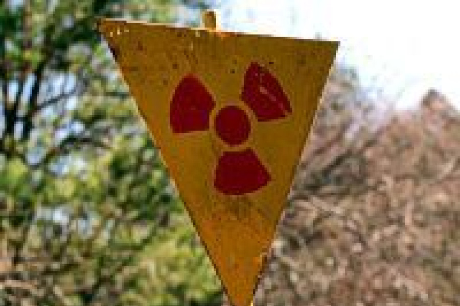 znak radioaktywność