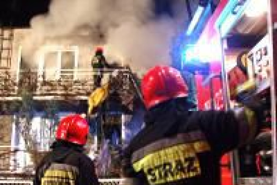 pożar dym kopernika straż