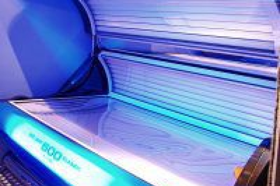 Łóżko opalające solarium